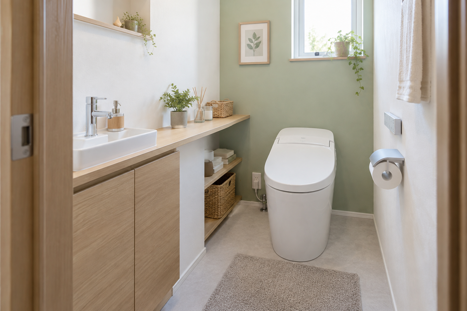 清潔感のあるトイレ交換のリフォームイメージ